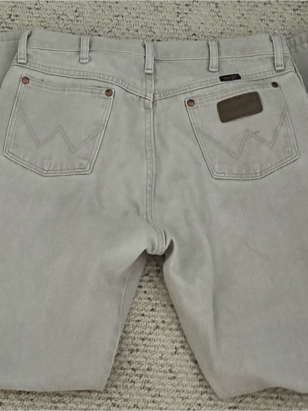 Men's vintage tan wrangler jeans
